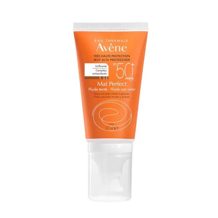 Avene Bloquedor Solar FPS 50 Toque Seco Con Color C/50 Ml