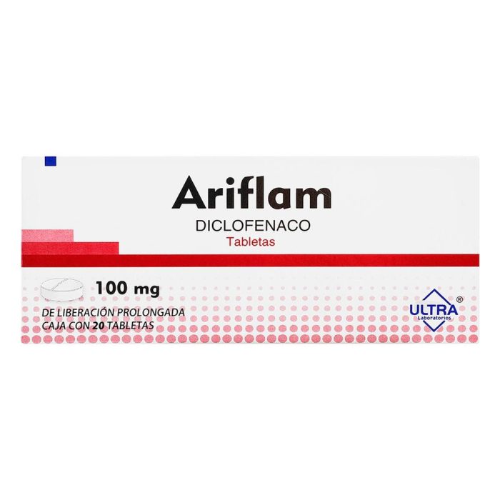 Ariflam 100 Mg C/20 Tabletas LP Ultra