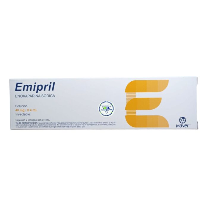 Emipril Enoxaparina Sódica 40mg / 0.4ml Solución Inyectable Maver - Imagen 2