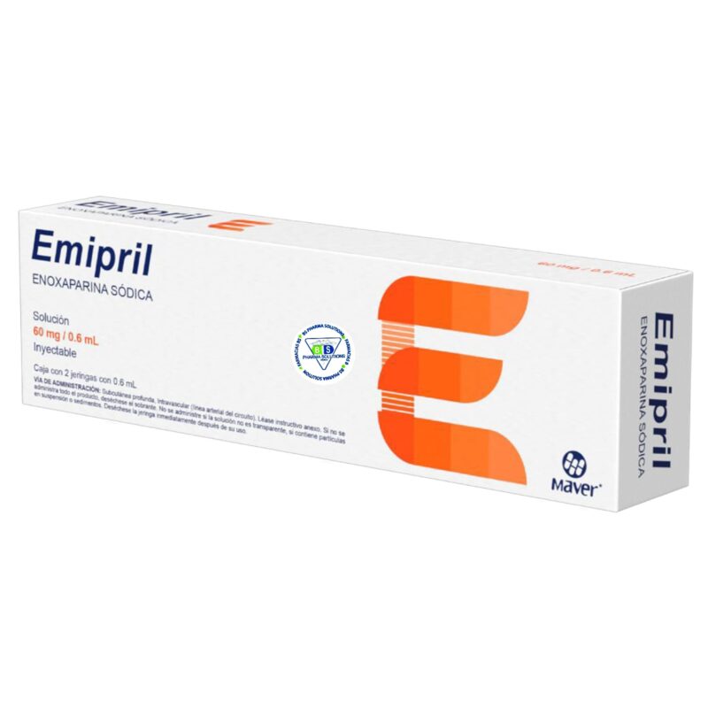 Emipril Enoxaparina Sódica 60mg / 0.6ml Solución Inyectable Maver