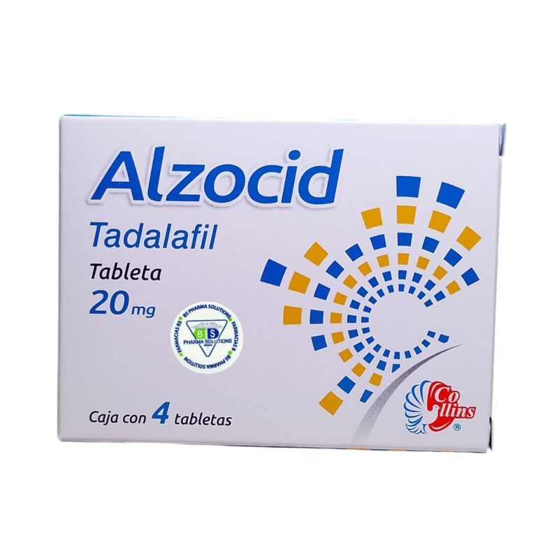 Alzocid Tadalafil 20mg Caja C/4 Tabletas Collins