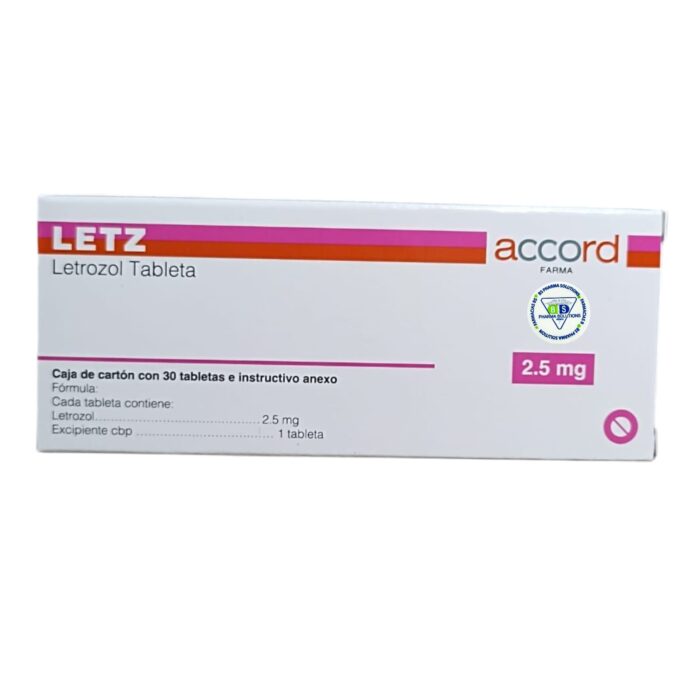 Letz Letrozol 2.5mg C/30 Tabletas Acoord