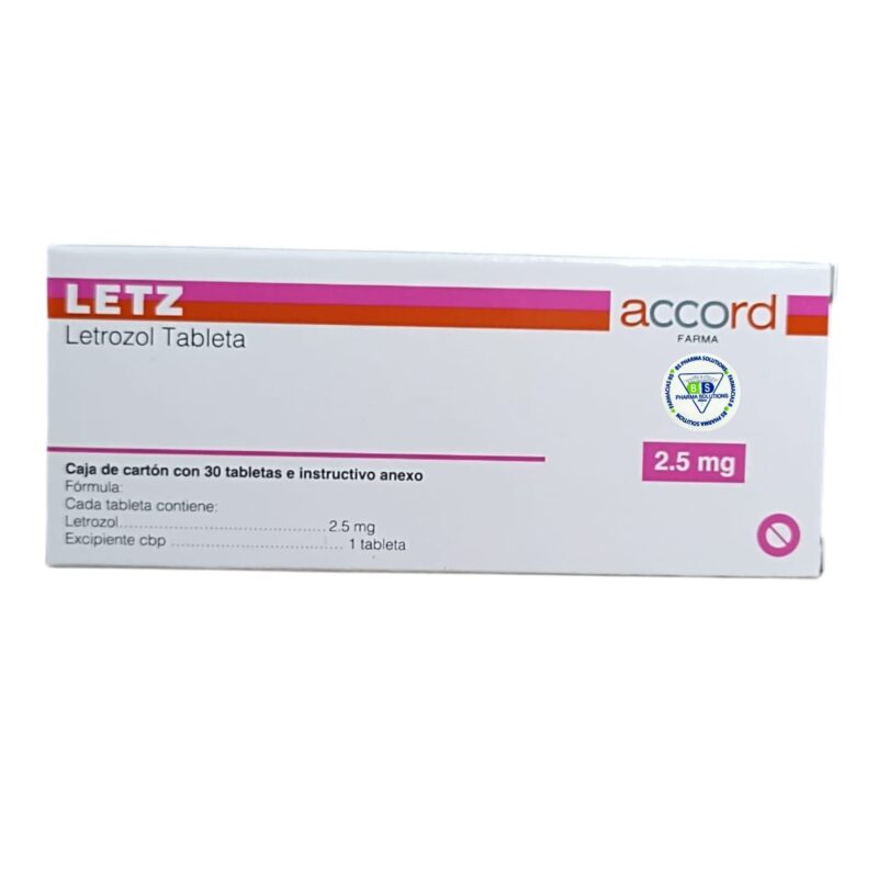 Letz Letrozol 2.5mg C/30 Tabletas Acoord