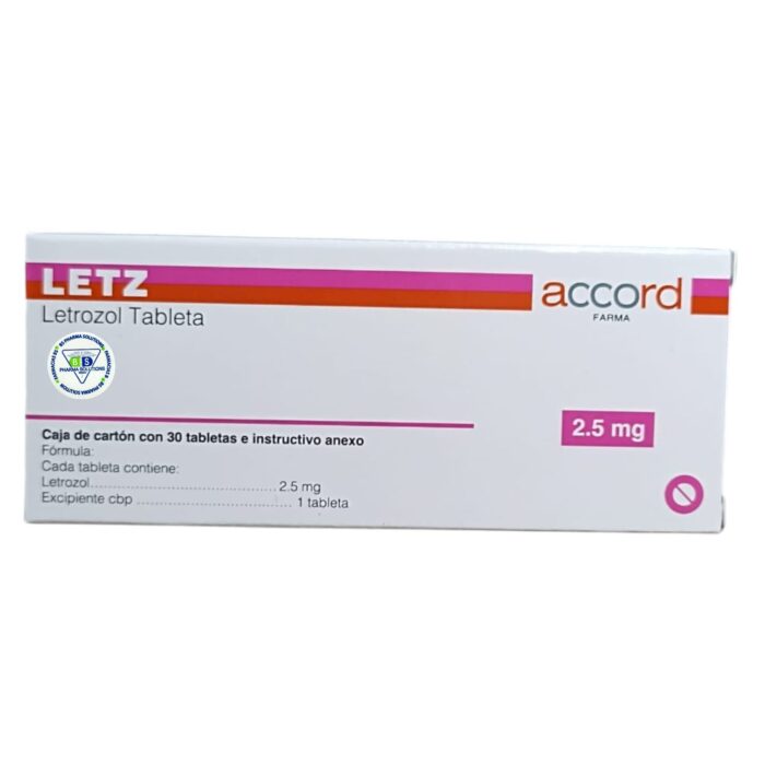 Letz Letrozol 2.5mg C/30 Tabletas Acoord - Imagen 2
