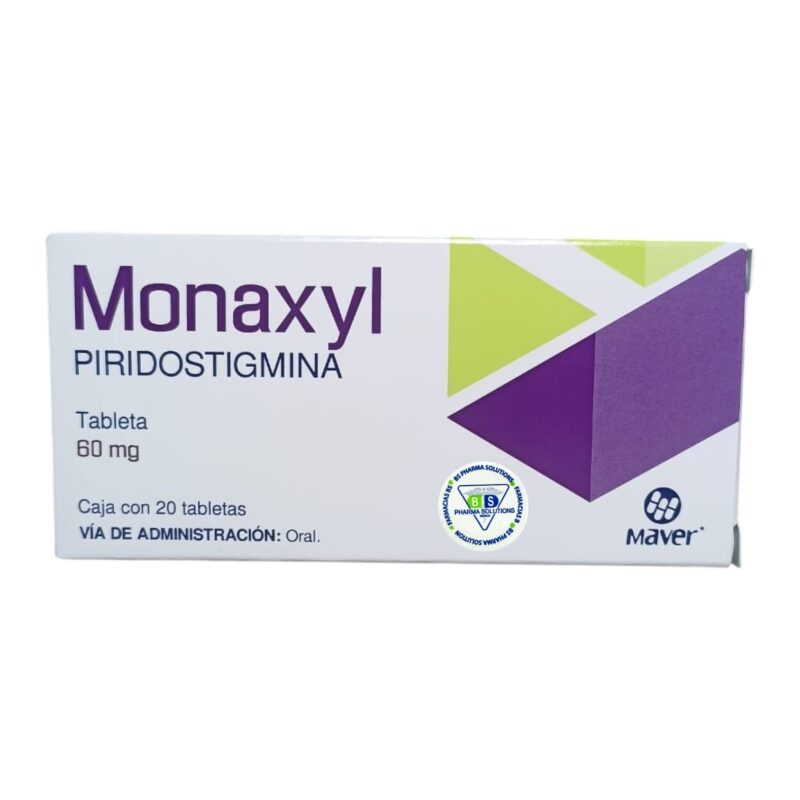 Monaxyl Piridostigmina 60mg C/20 Tabletas Maver