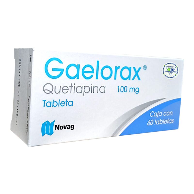 Gaelorax Quetiapina 100mg C/60 Tabletas Novag