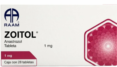 Zoitol Anastrozol Raam 1mg Tableta Caja Con 28 Tabletas